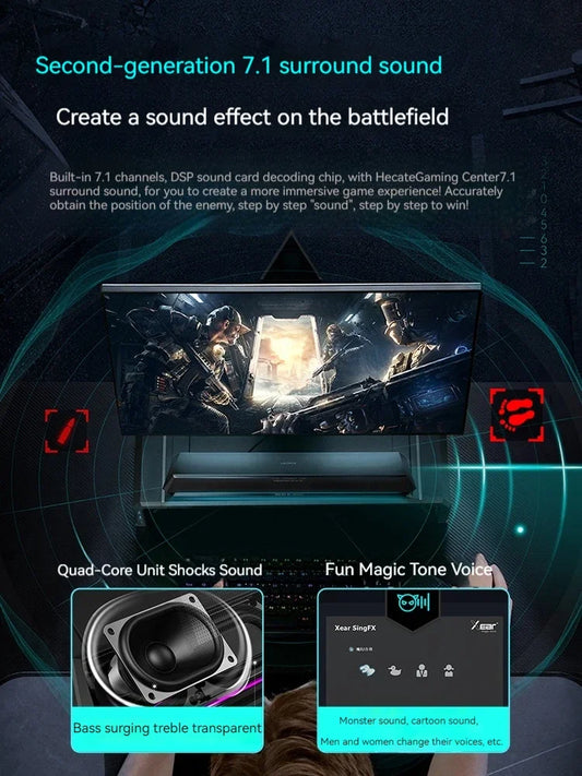 Edifier G1500bar Gaming Loudspeaker Box Desktop Home Laptop Wired Bluetooth Music Movie Games Three Sound Modes Loudspeaker Box - American Smart