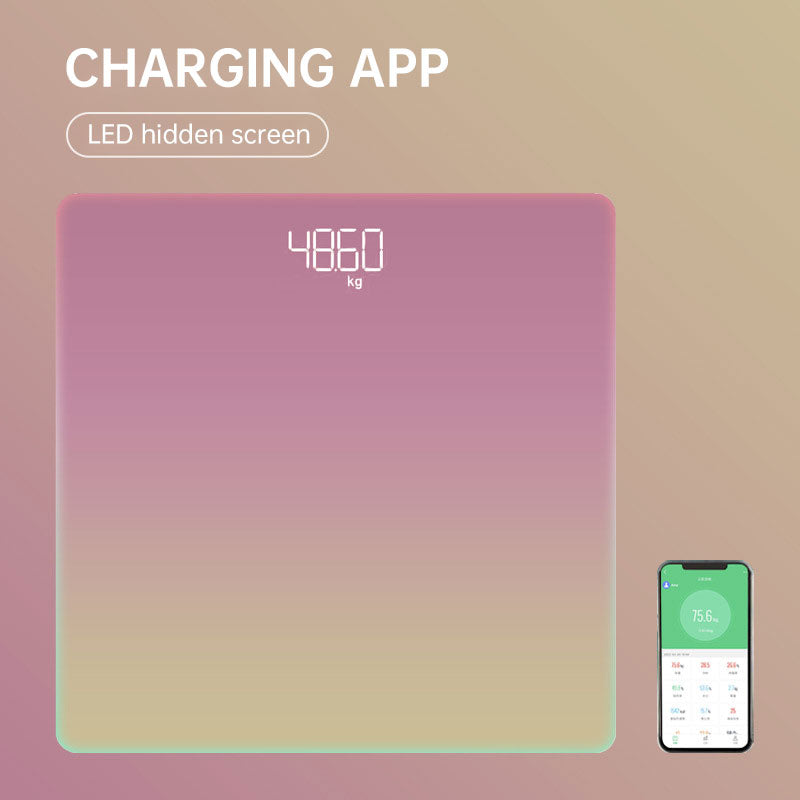 Eprolo ocean green Bluetooth smart weight scale with electronic height measurement and body fat analysis for home health tracking.