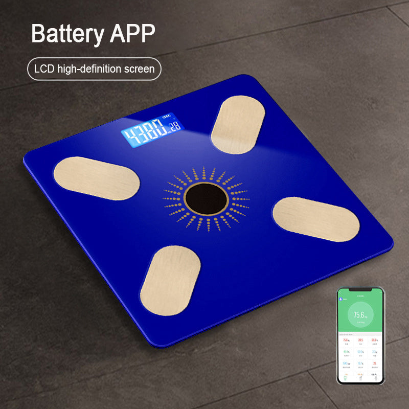eprolo ocean-green electronic weight scale with Bluetooth, body fat analysis, and height measurement for home health tracking