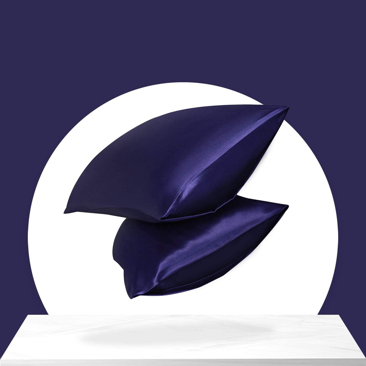 Simulation silk solid color polyester pillowcase envelope pillow pillow cases pillow pair multi-color - American Smart
