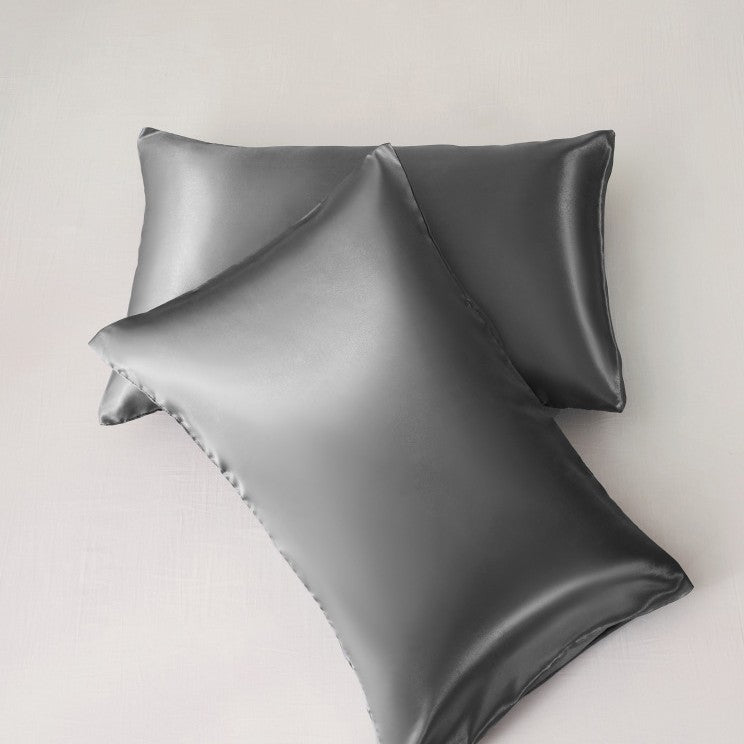 Simulation silk solid color polyester pillowcase envelope pillow pillow cases pillow pair multi-color - American Smart