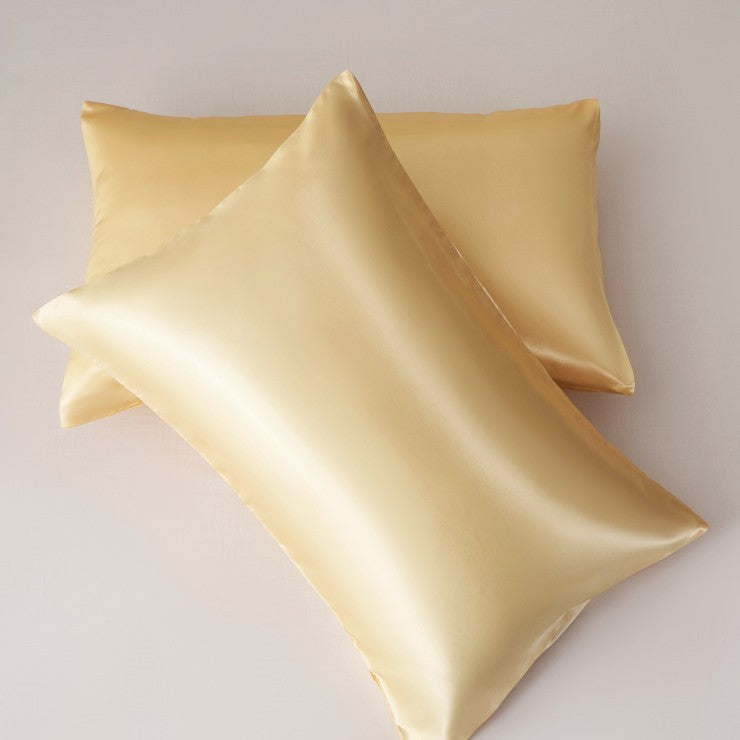 Simulation silk solid color polyester pillowcase envelope pillow pillow cases pillow pair multi-color - American Smart