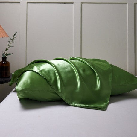 Simulation silk solid color polyester pillowcase envelope pillow pillow cases pillow pair multi-color - American Smart