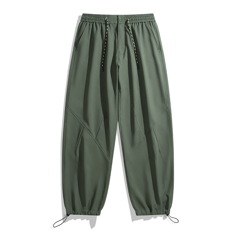 Casual Cargo Pants for Women and Men, Drawstring Waist - American Smart