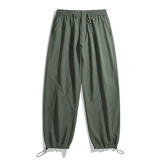 Casual Cargo Pants for Women and Men, Drawstring Waist - American Smart