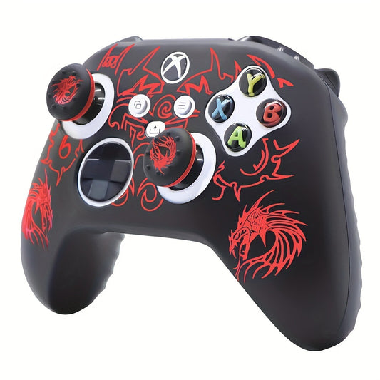 Eprolo Xbox One gaming controller with silicone protective cover, soft textured spray for enhanced grip and durability.
