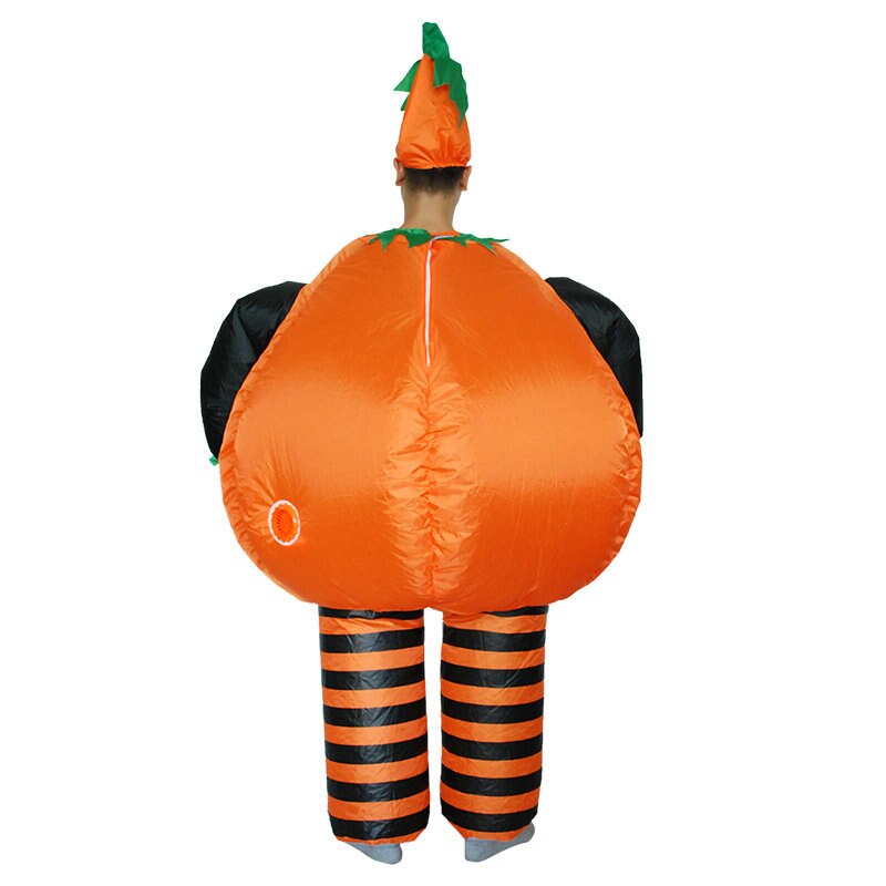 Anime cosplay inflatable pumpkin Halloween costume for women, featuring a funny, oversized pumpkin dress with eprolo branding.