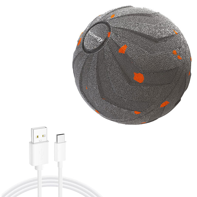 Interactive eprolo dog toy ball made of E-TPU material with bounce and spin features, ideal for self-play and chewing.
