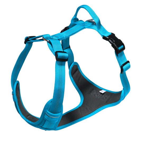 Breathable Reflective Dog Harness Vest, Outdoor No-Pull Escape-Proof Harness with Leash for Large & Medium Dogs - American Smart