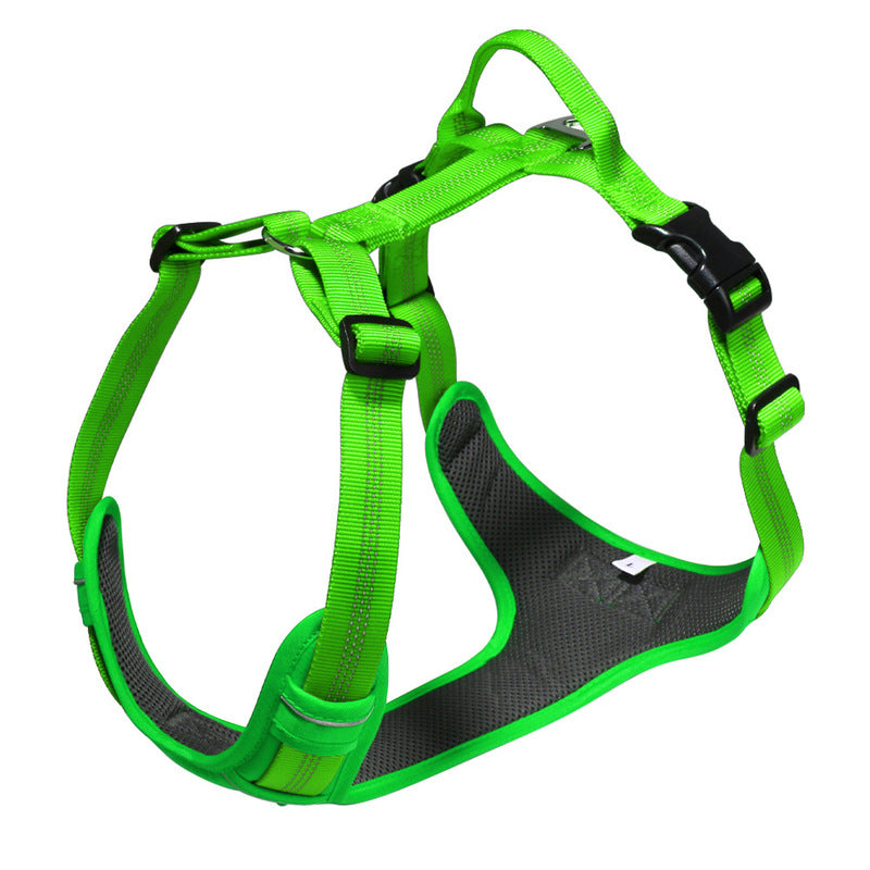 Breathable Reflective Dog Harness Vest, Outdoor No-Pull Escape-Proof Harness with Leash for Large & Medium Dogs - American Smart