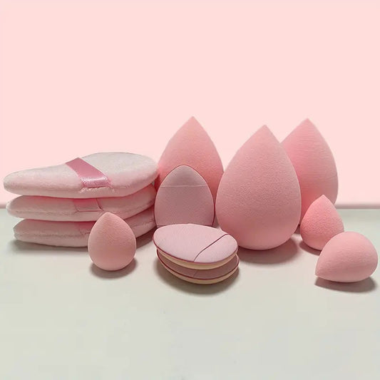 Set of 12 eprolo makeup sponge blenders for foundation, liquid, and cream cosmetics, perfect for flawless makeup application.