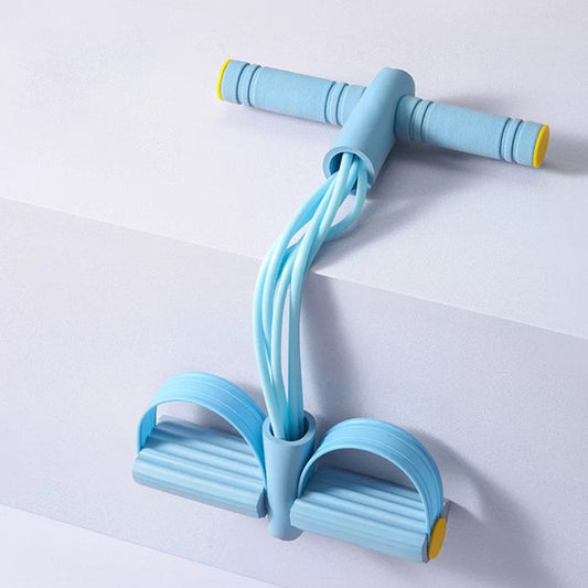 eprolo 6-in-1 multifunctional resistance band set for full body workout, showing colorful elastic bands and handles.