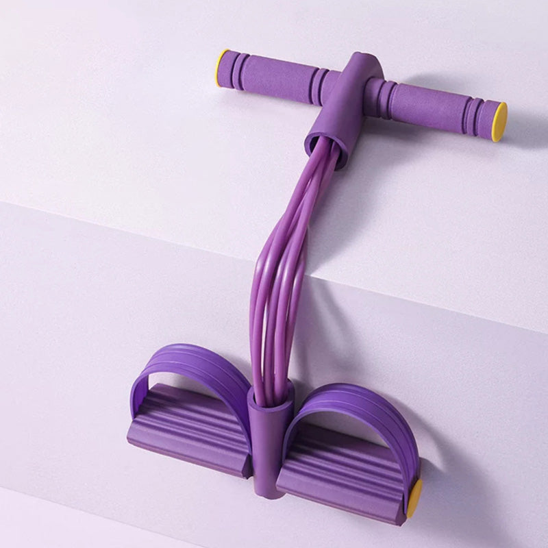eprolo 6-in-1 multifunctional resistance band set for full body workout, showing colorful elastic bands and handles.