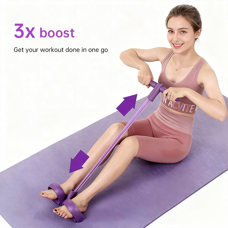 eprolo 6-in-1 multifunctional resistance band set with various bands and handles for full body workout exercises