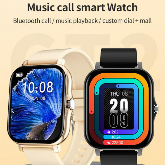 CT2 Smart Watch Full Touch Fitness Smart Watch Heart Rate Monitor Bluetooth Call Waterproof Watch - American Smart