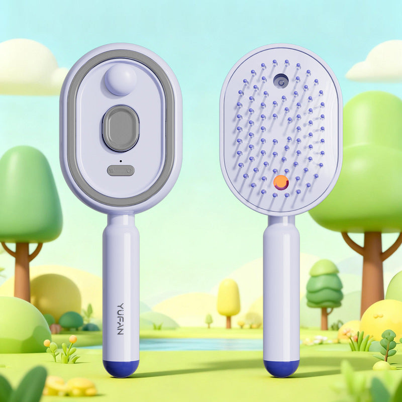 eprolo electric steam hair brush with mist, ionic straightening comb for smooth, shiny hair and reduced breakage
