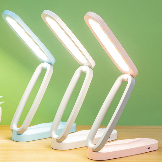 Eprolo folding USB rechargeable LED desk lamp with touch control, suitable for reading, studying, and bedside use.
