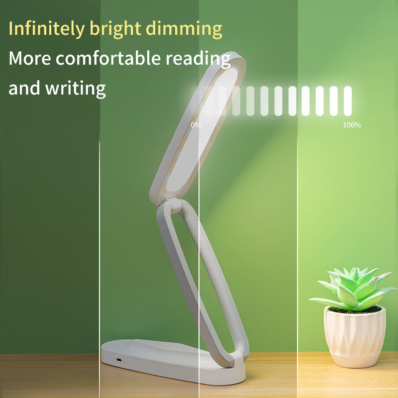 eprolo folding USB rechargeable LED desk lamp with touch control, ideal for study, reading, and bedside use by students and children