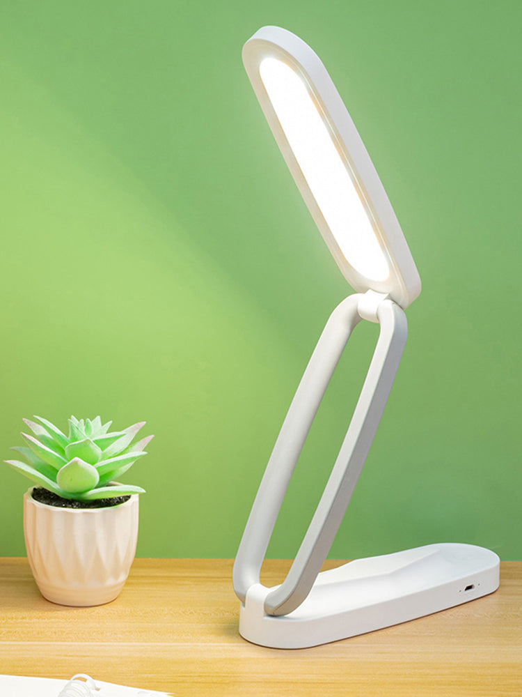 Eprolo folding USB rechargeable LED desk lamp with touch control, ideal for reading, studying, and children's bedside lighting.