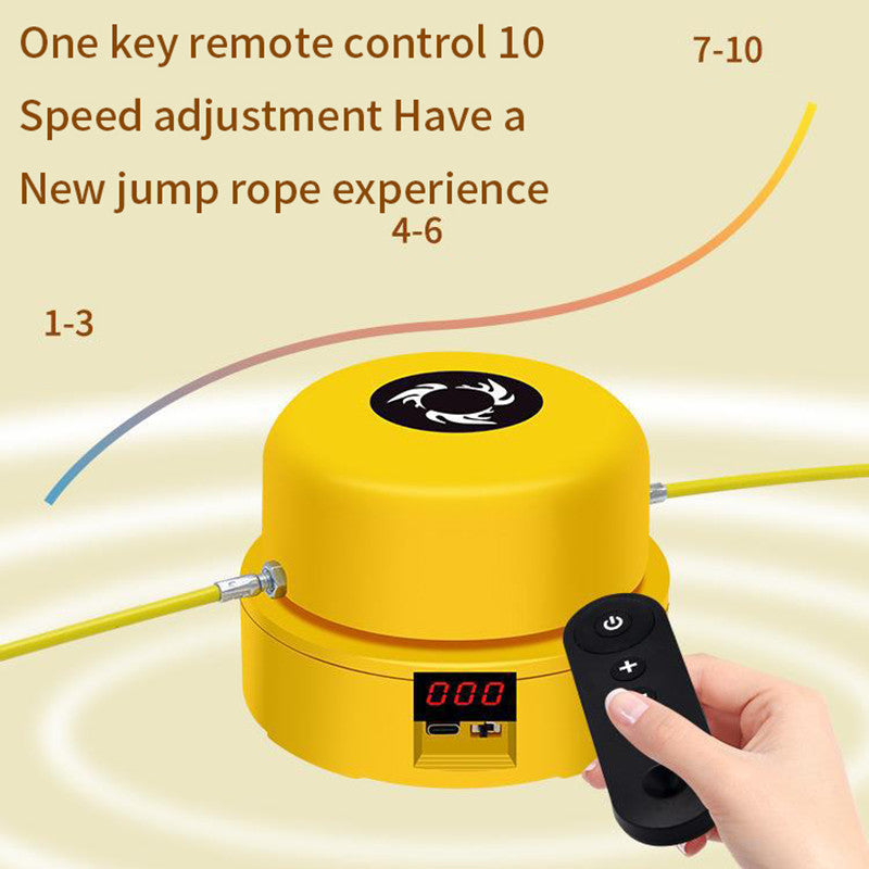 Eprolo cordless electric jump rope machine for children, featuring digital counting and fun fitness design.