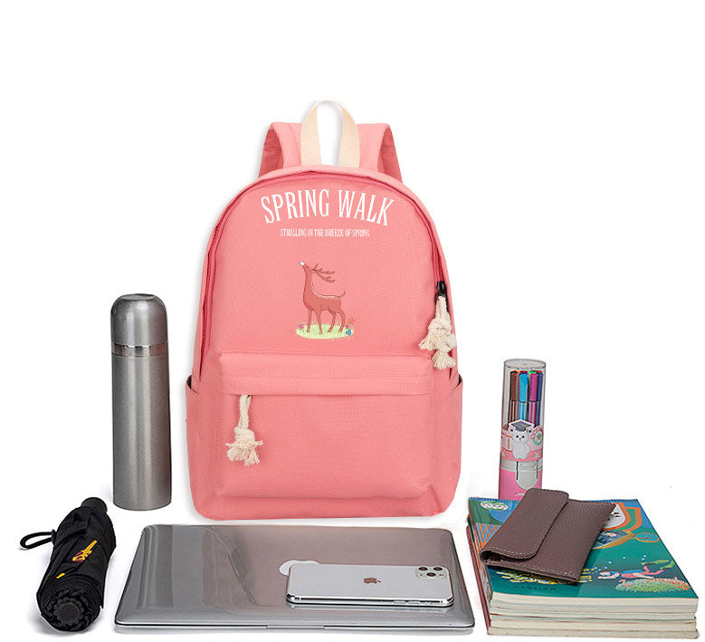 Eprolo creative Oxford cloth middle school student backpack featuring anime design, ideal for primary school students.