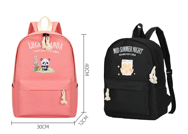 Eprolo children's Oxford cloth middle school student backpack with anime design, featuring a spacious main compartment and adjustable straps.