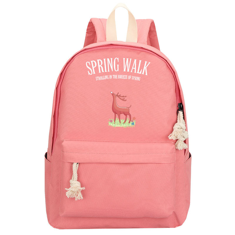Eprolo creative oxford cloth backpack for middle school students, featuring anime design and multiple compartments for school essentials.