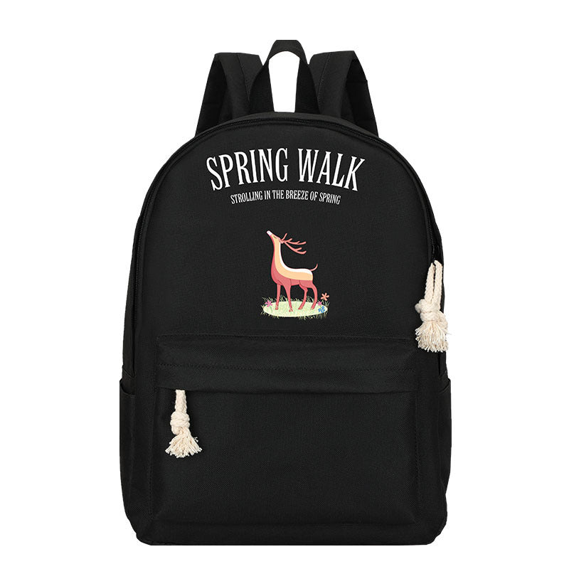 Eprolo creative oxford cloth middle school student backpack featuring anime design, suitable for primary school students.