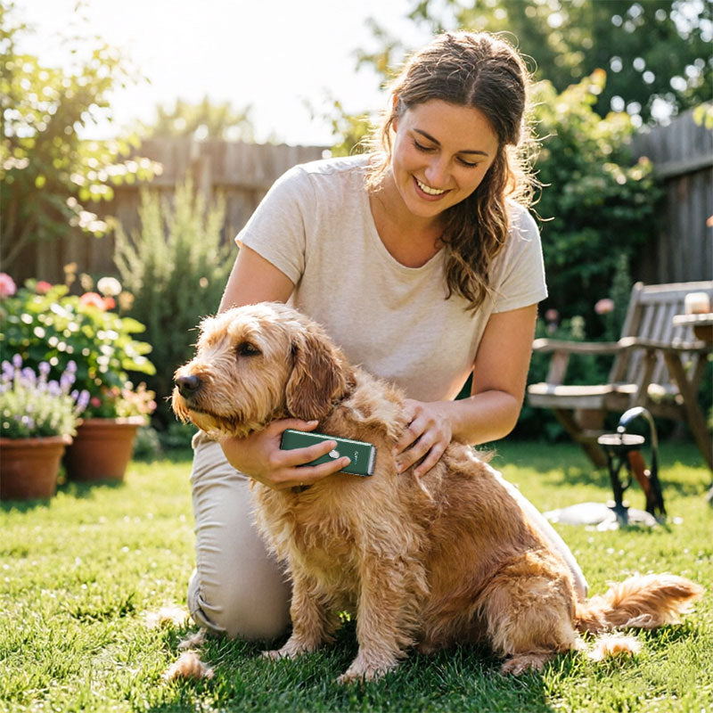 eprolo professional cordless pet clippers with waterproof design and quiet operation for home dog grooming, shown in the image