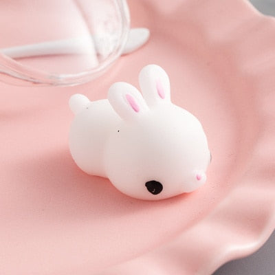 Eprolo squishy cat-shaped stress relief toy with soft, cute design, squeezable and sticky for fun pet and stress relief play.
