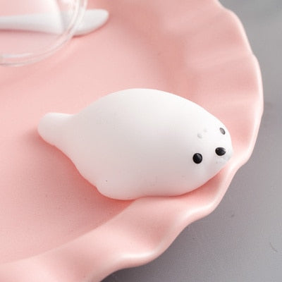 Eprolo squishy cat-themed stress ball with soft, cute design, perfect for squeezing and relieving pet and personal stress.