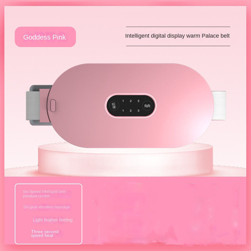 eprolo waist belt with heat therapy, rechargeable electric heating, massage function for abdominal warmth and winter comfort for women