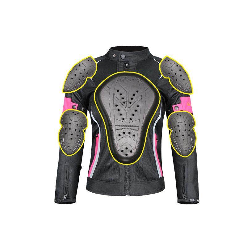 Eprolo women's waterproof motorcycle riding coat, slim fit, anti-fall racing jacket with protective features and sleek design.