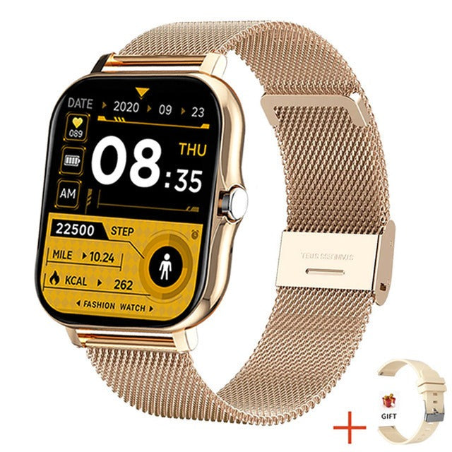 Eprolo Y13 smartwatch with 1.83-inch touch screen, sports band, Bluetooth calls, heart rate monitor, and fitness tracking features.