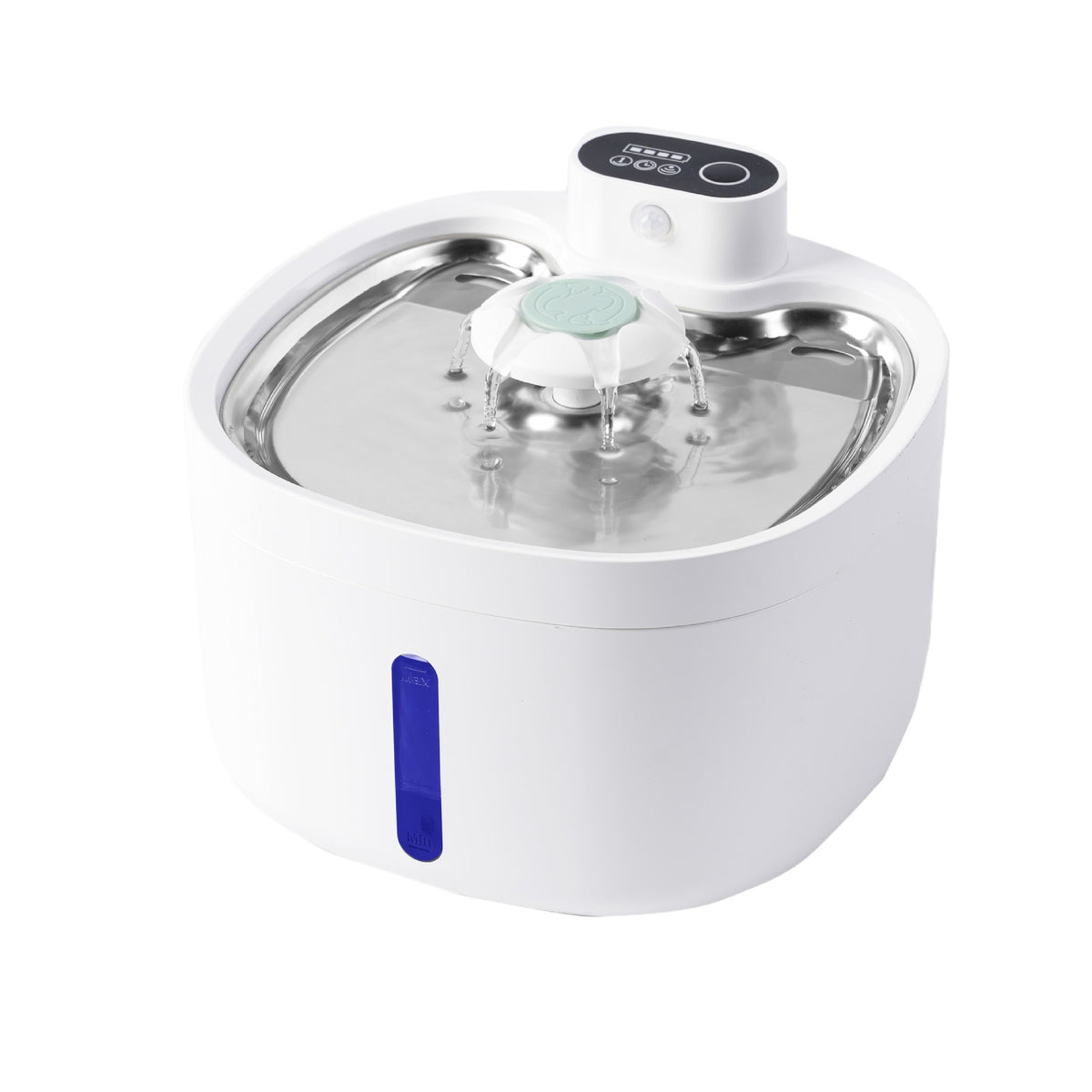 Cross border new pet intelligent water dispenser food grade stainless steel wireless range flowing water dispenser for cats - American Smart