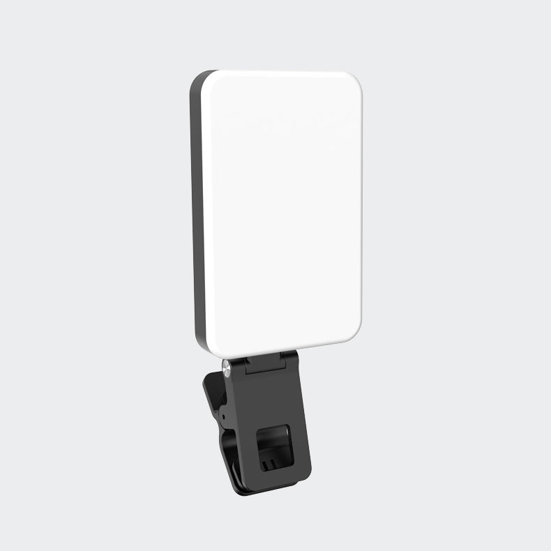 Eprolo mobile phone fill light with 5 color temperatures, mini portable design for live video and conference lighting.