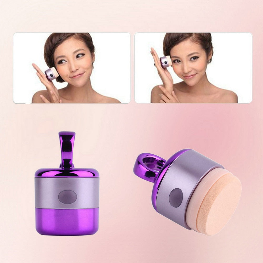 eprolo 3D electric smart foundation face powder vibrator with puff sponge for makeup application and cosmetic beauty spa tool