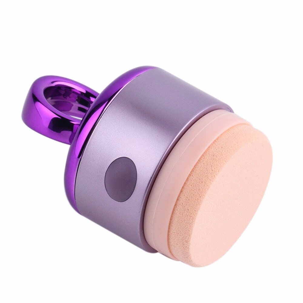 eprolo 3D electric smart foundation face powder vibrator with sponge puff for smooth, even cosmetic makeup application.