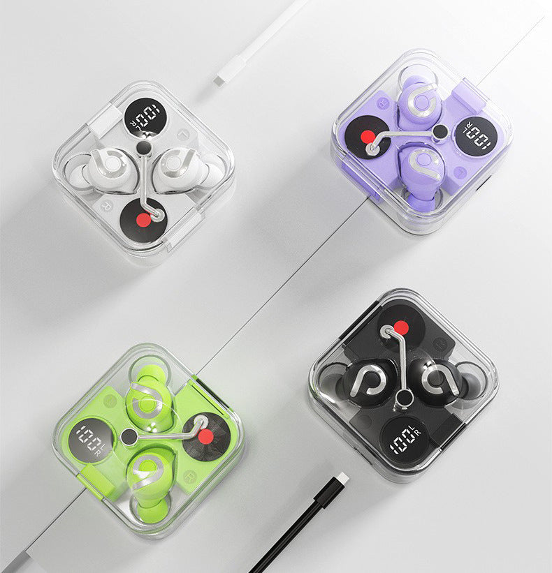 E89 Transparent Cool Wireless Bluetooth Headphones Earplugs Black Technology TWS E sports Trendy Game Headphones - American Smart