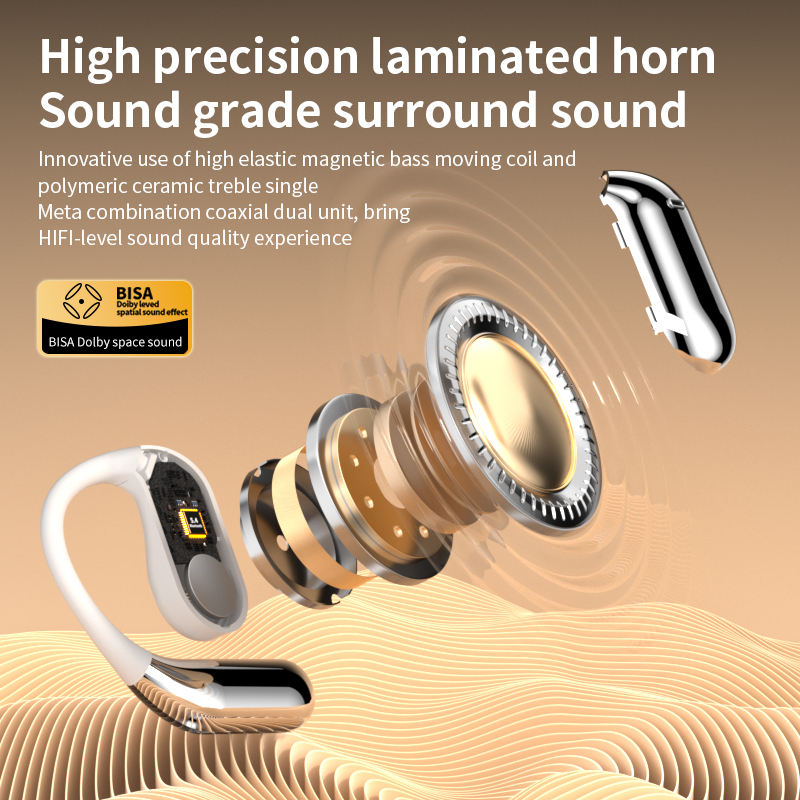 Active noise cancelling earphones wireless 5.3 noise-cancelling earphones hand free wireless headphones with mic Q16PRO - American Smart