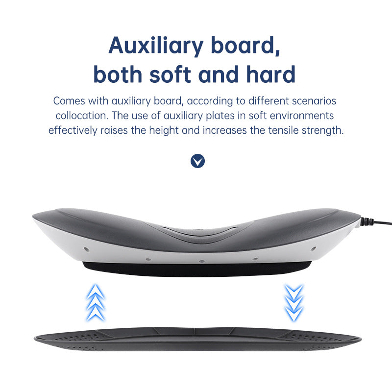 Eprolo waist massager with inflatable lumbar traction, hot compress and back cervical stretcher for pain relief and muscle relaxation.