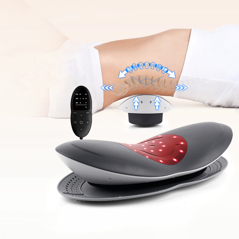 Eprolo waist massager with inflatable lumbar traction, hot compress, and back cervical stretcher for pain relief.