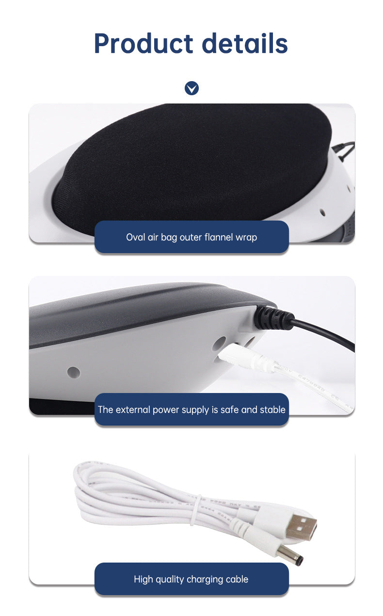 Eprolo waist massager with inflatable lumbar traction, hot compress, and back cervical stretcher for pain relief and muscle relaxation.