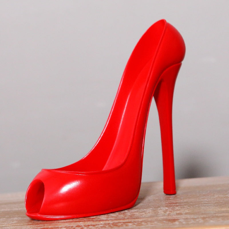 Eprolo creative high-heeled shoe wine rack decoration, European style resin wine rack accessory for home decor and wine cabinets