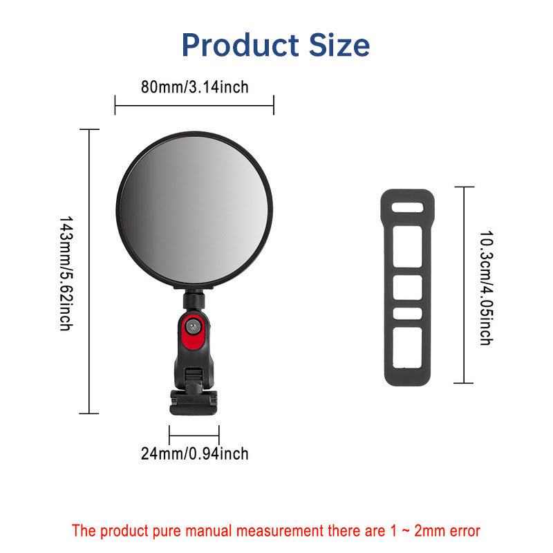Electric Scooter Rearview Mirror for Ninebot MAX G3/G2/G30/ZT3/GT3/F3/E2/F2Pro/F2Plus/C2Pro/E8/F40/P100 Models - American Smart