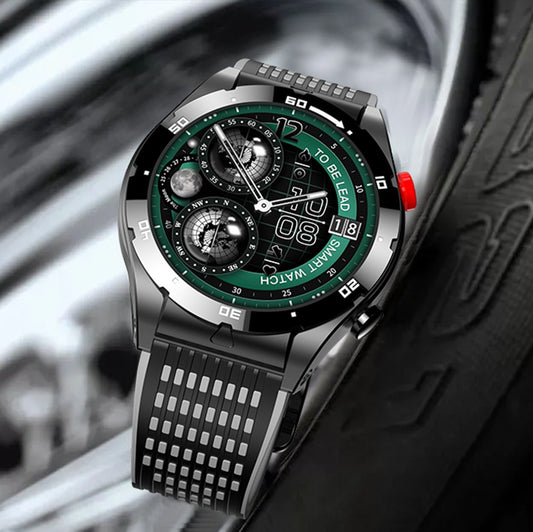 Eprolo EX102 smart watch with double starry sky sports strap for men, showing the watch face and strap design in detail.