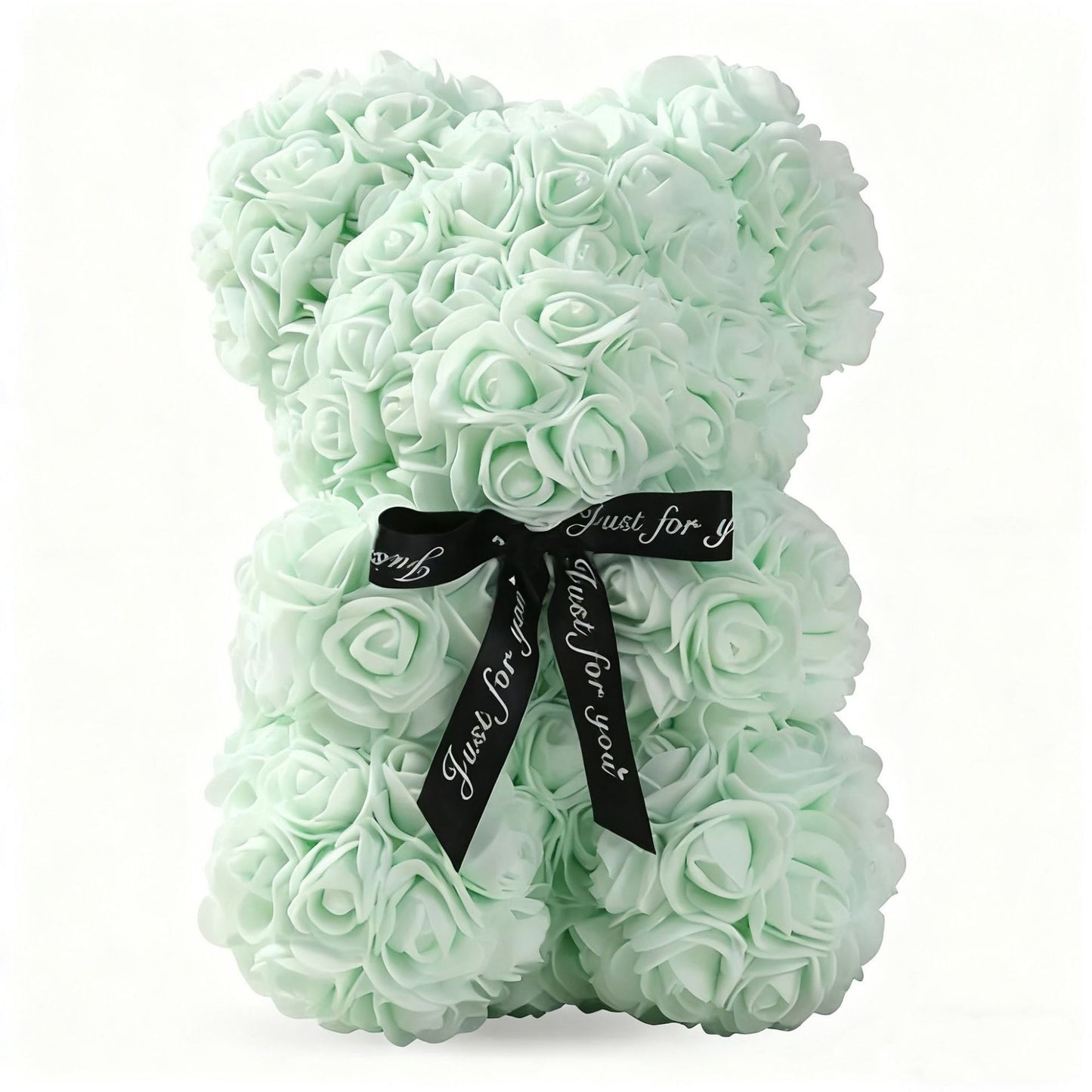 Eprolo Mother's Day gift set with 25cm foam flower bear and PE rose flower bear in a PVC gift box, perfect for Valentine’s Day.