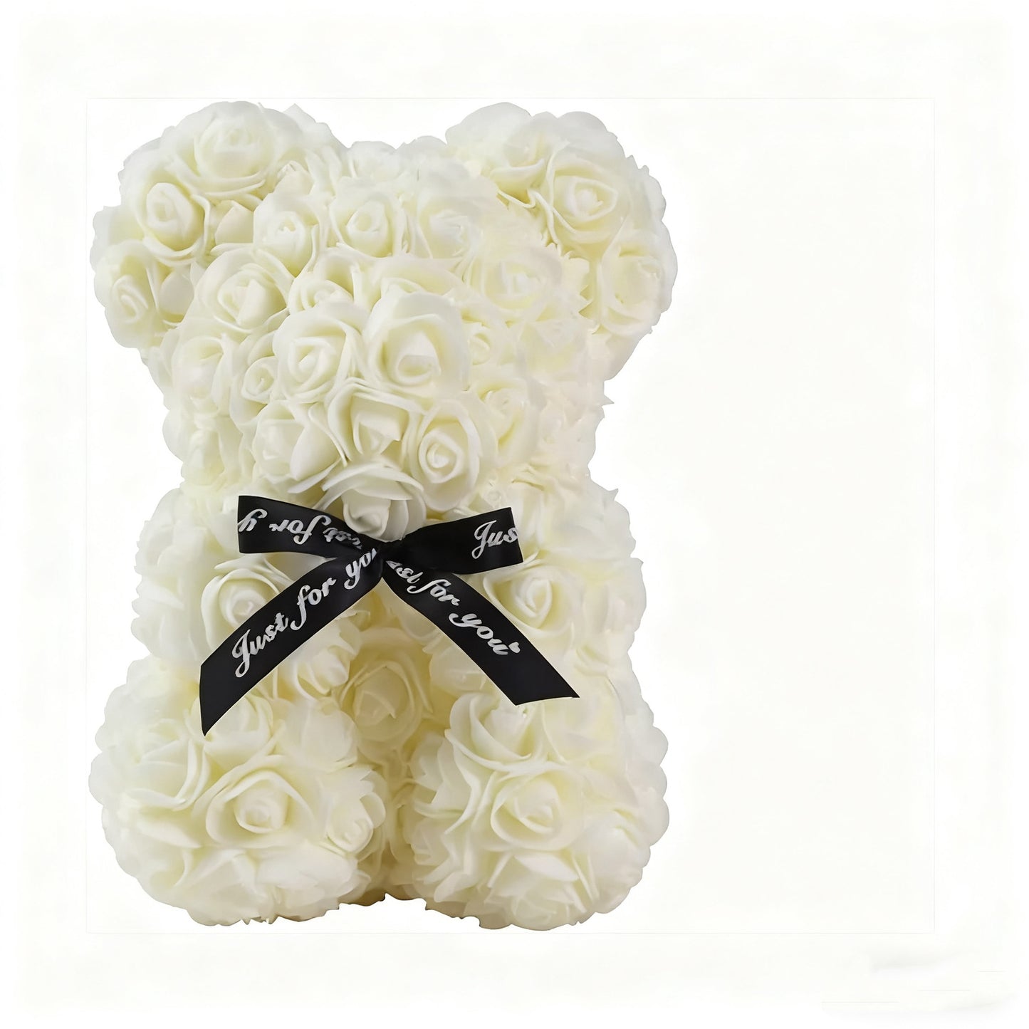 Eprolo Mother's Day gift featuring a 25cm foam flower bear with PE rose flowers in a PVC gift box, ideal for Valentine's Day.