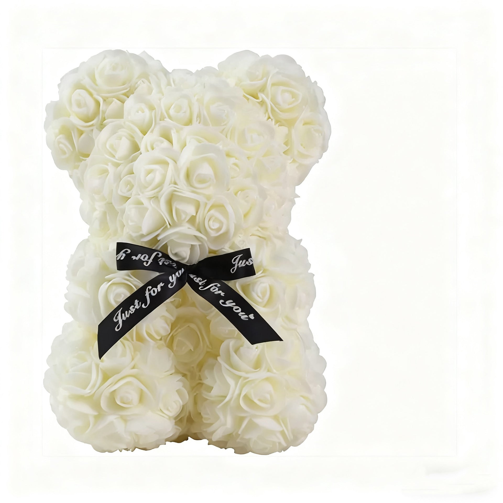 Eprolo Mother's Day gift featuring a 25cm foam flower bear with PE rose flowers in a PVC gift box, ideal for Valentine's Day.