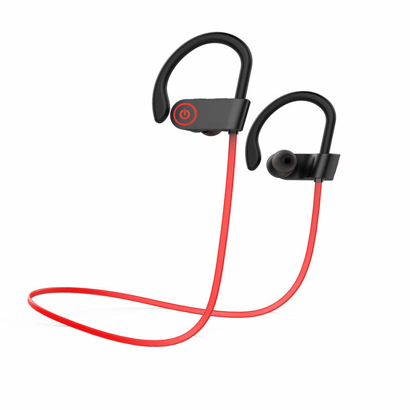 Wireless Bluetooth over-the-ear sports headphones by eprolo with cushioned ear cups and adjustable headband for active use.